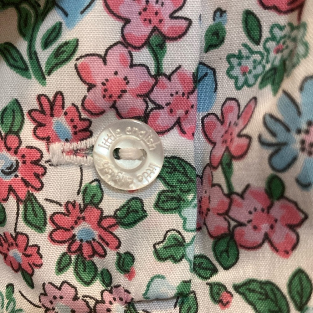 Little English Pink and Green Floral Blouse NWT 18 months RUNS BIG - Picture 8 of 8